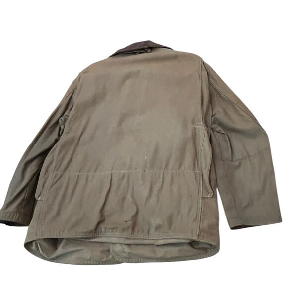 Vintage 50s Hunting Field Jacket Brown Canvas Workwear Coat / Medium - - Picture 3 of 4